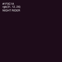 #1F0C1A - Night Rider Color Image